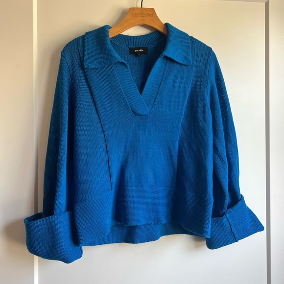 Blue ME + EM sweater with cuffs small ($240) - Picture 3 of 4